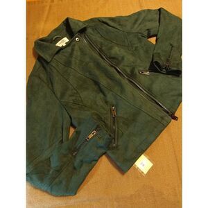 "Charlotte Russe" brand faux suede jacket - Size: S (0552)